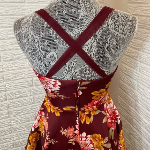 Clear Out‼️ Floral Print Strapless Dress - Picture 5 of 7